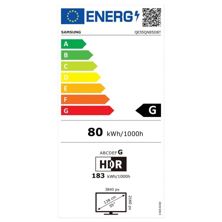 Samsung QN85D 55 inch Smart 4K Ultra HD Neo QLED TV