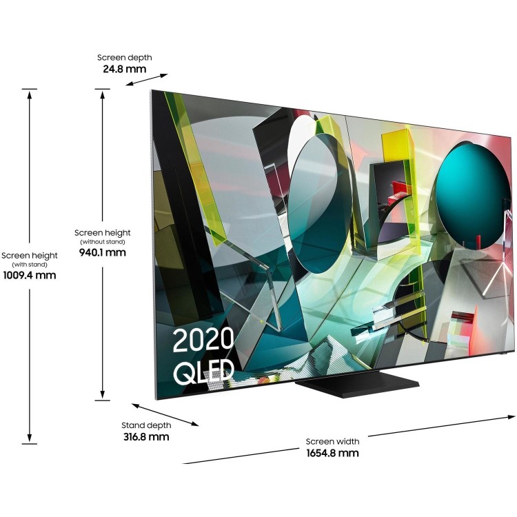 Samsung QE75Q900T 75" 8K Ultra Sharp HDR Smart QLED TV with Bixby Alexa and Google Assistant
