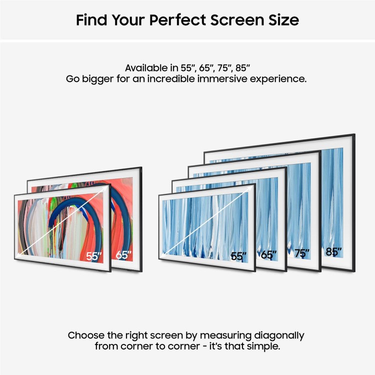 Samsung QE85LS03HWUXXU 85" The Frame Pro Neo QLED 4K Ultra HD Smart TV with Tizen OS  Glare Free Display Dolby Atmos & Art Mode