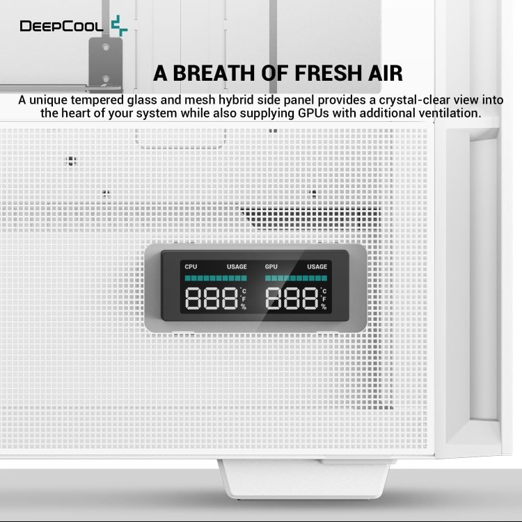 DeepCool CH560 Digital ARGB Gaming PC Case White