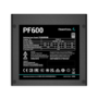 DeepCool PF600 600W Non-Modular 80 PLUS White Power Supply