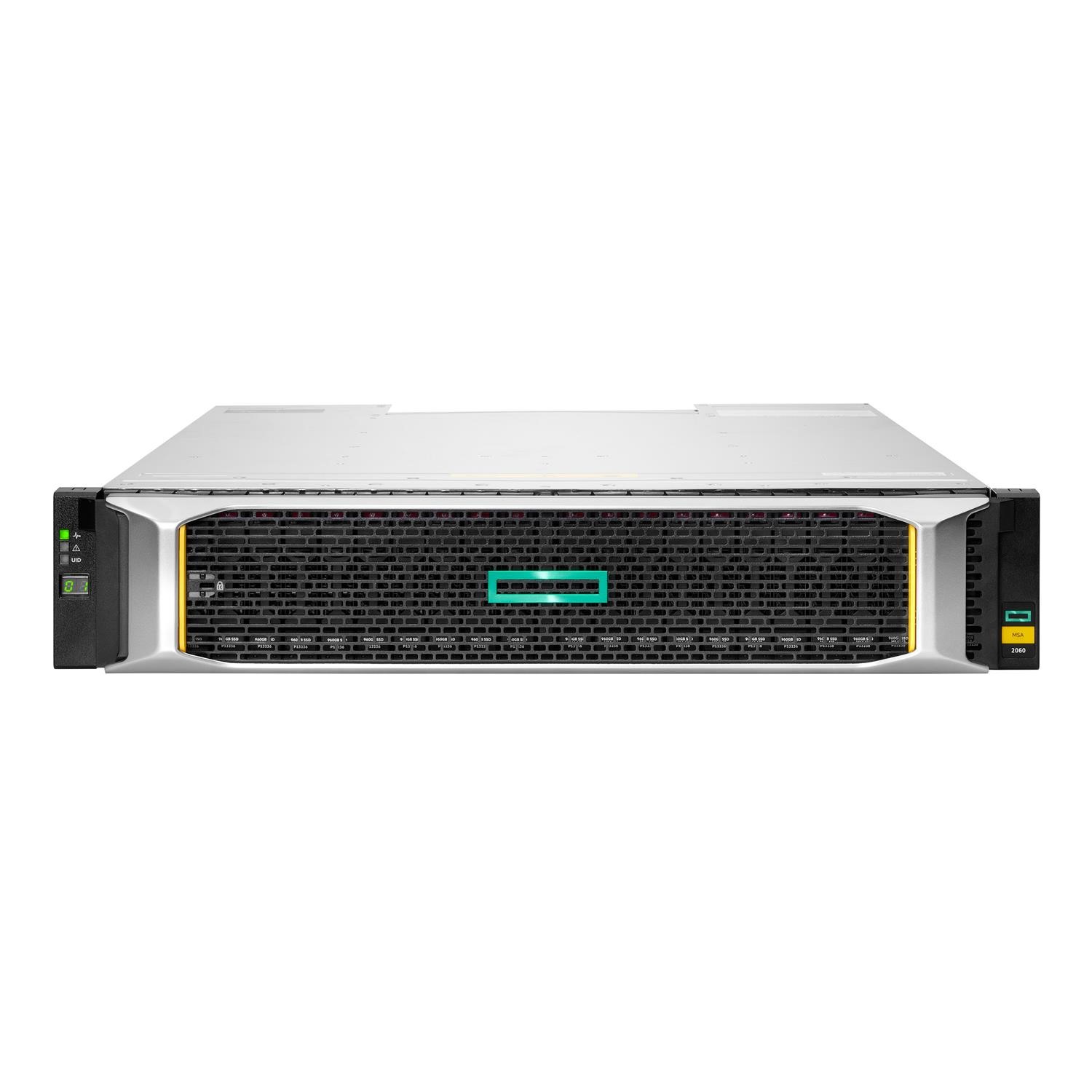 HPE Modular Smart Array 2062 10GbE iSCSI SFF Storage Hard drive array 24 bays SAS 3 SSD