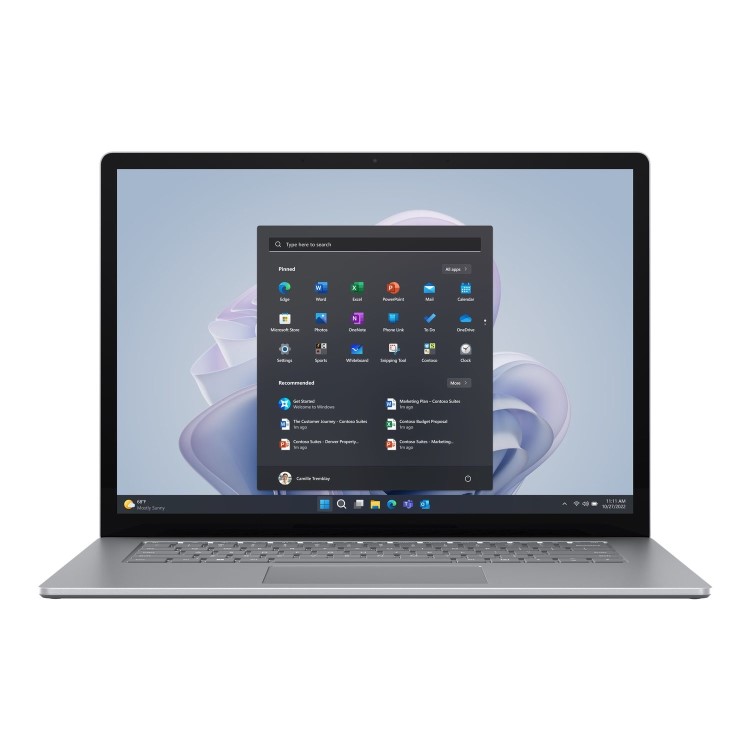 MICROSOFT Surface Laptop 5 Core i5-1245U 8GB 256GB 13.5Inch Windows 10 Pro Touchscreen Laptop  - Platinum