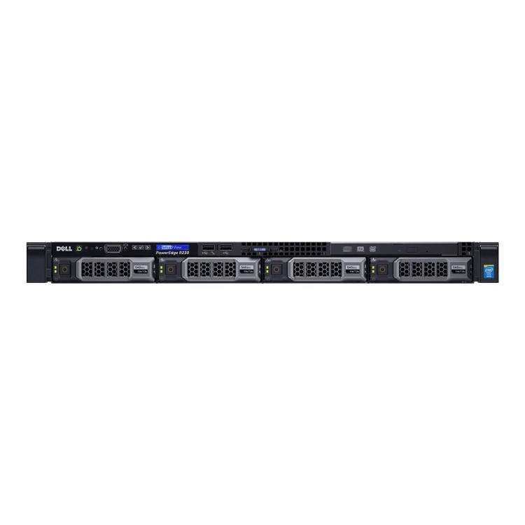 Dell PowerEdge R230 Core i3-6100 4GB 1TB 4x3.5 Bezel Rack Server
