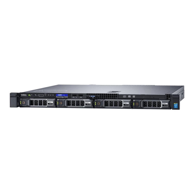 Dell PowerEdge R230 Core i3-6100 4GB 1TB 4x3.5 Bezel Rack Server