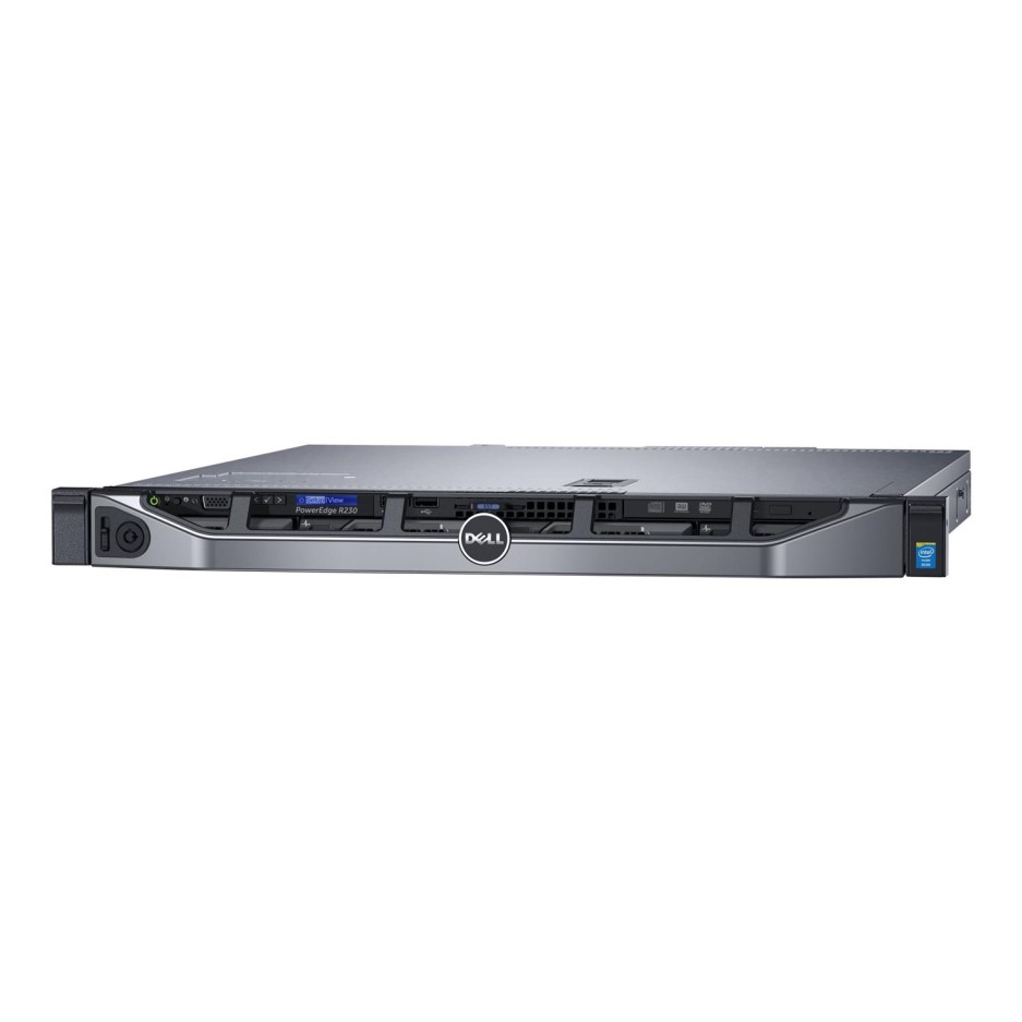 Dell PowerEdge R230 Core i3-6100 4GB 1TB 4x3.5 Bezel Rack Server ...