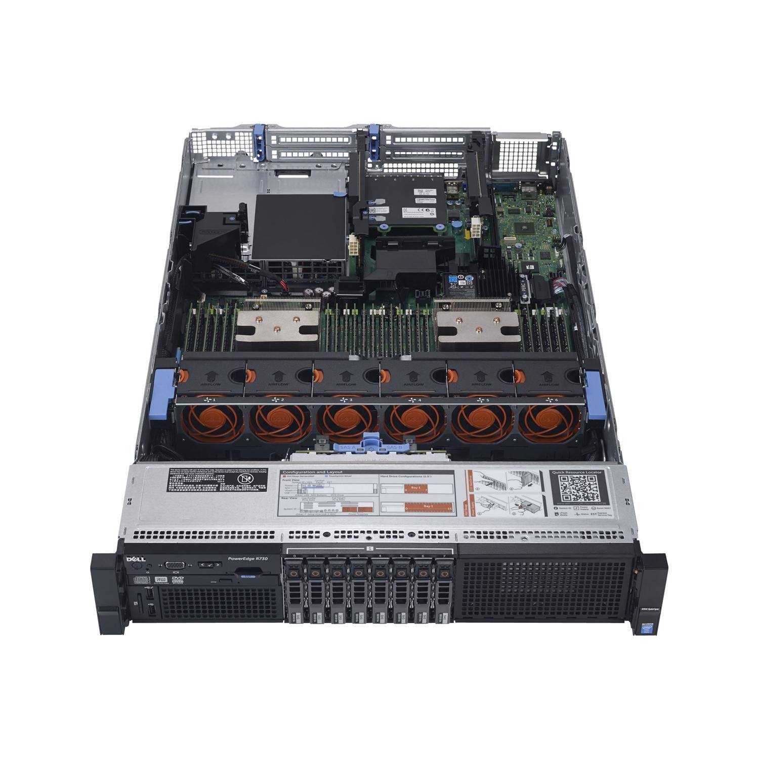 DELL R730xd Xeon E5-2640v4 2基/32GB RAM Dell PowerEdge R730 Chassis 8 x 2.5