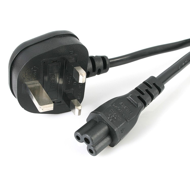 1.8m UK Plug - C5 Mains Lead