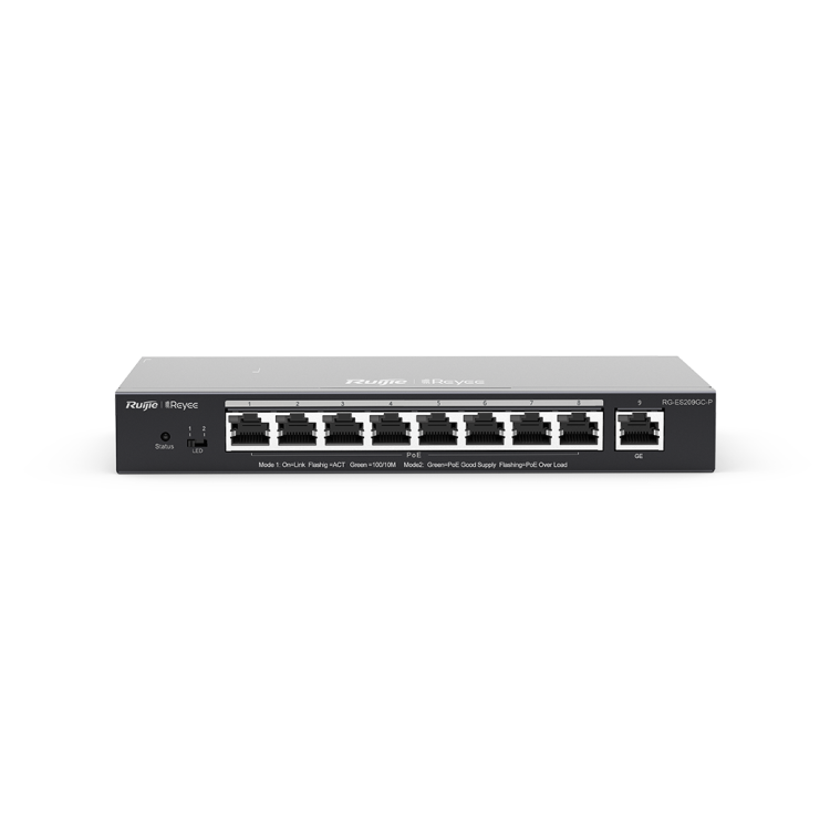 Ruijie Reyee RG-ES209GC-P 9-Port Gigabit Ethernet PoE+ Desktop Smart Managed Switch
