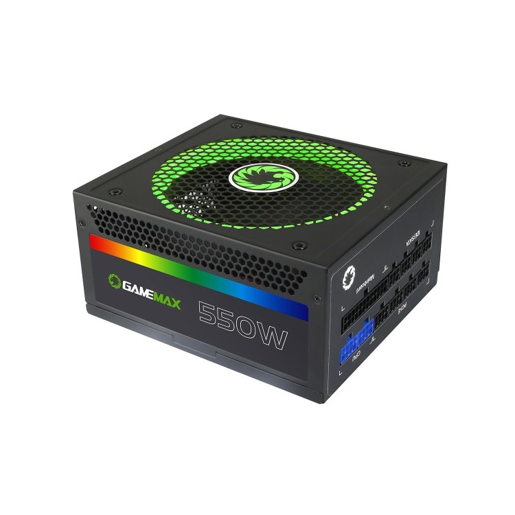 Game Max 550W Modular RGB Gold 80 Plus 14cm RGB Fan & Illuminated Logo