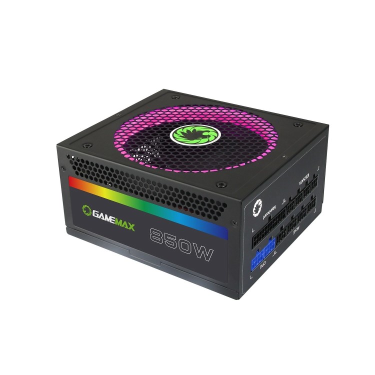 Game Max 850W Modular RGB Gold 80 Plus 14cm RGB Fan & Illuminated Logo