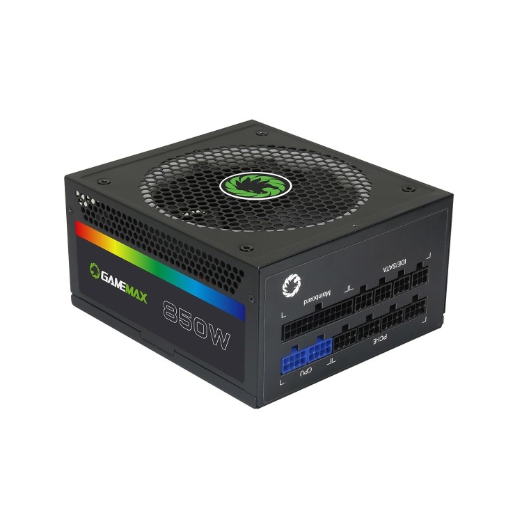 Game Max 850W Modular RGB Gold 80 Plus 14cm RGB Fan & Illuminated Logo