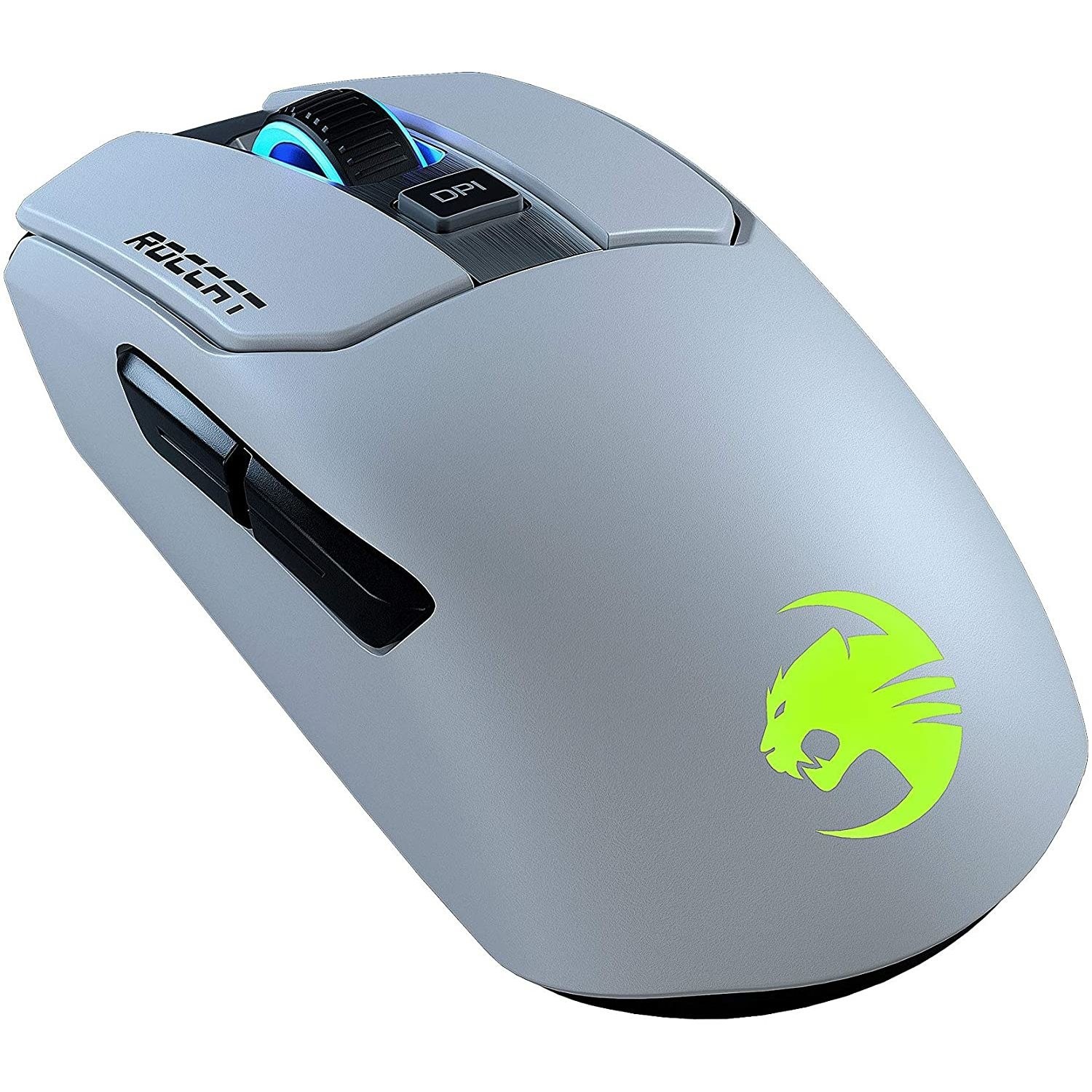 Roccat Kain 200 AIMO 1600 DPI Titan Click Technology Wireless Gaming Mouse in White Laptops Direct