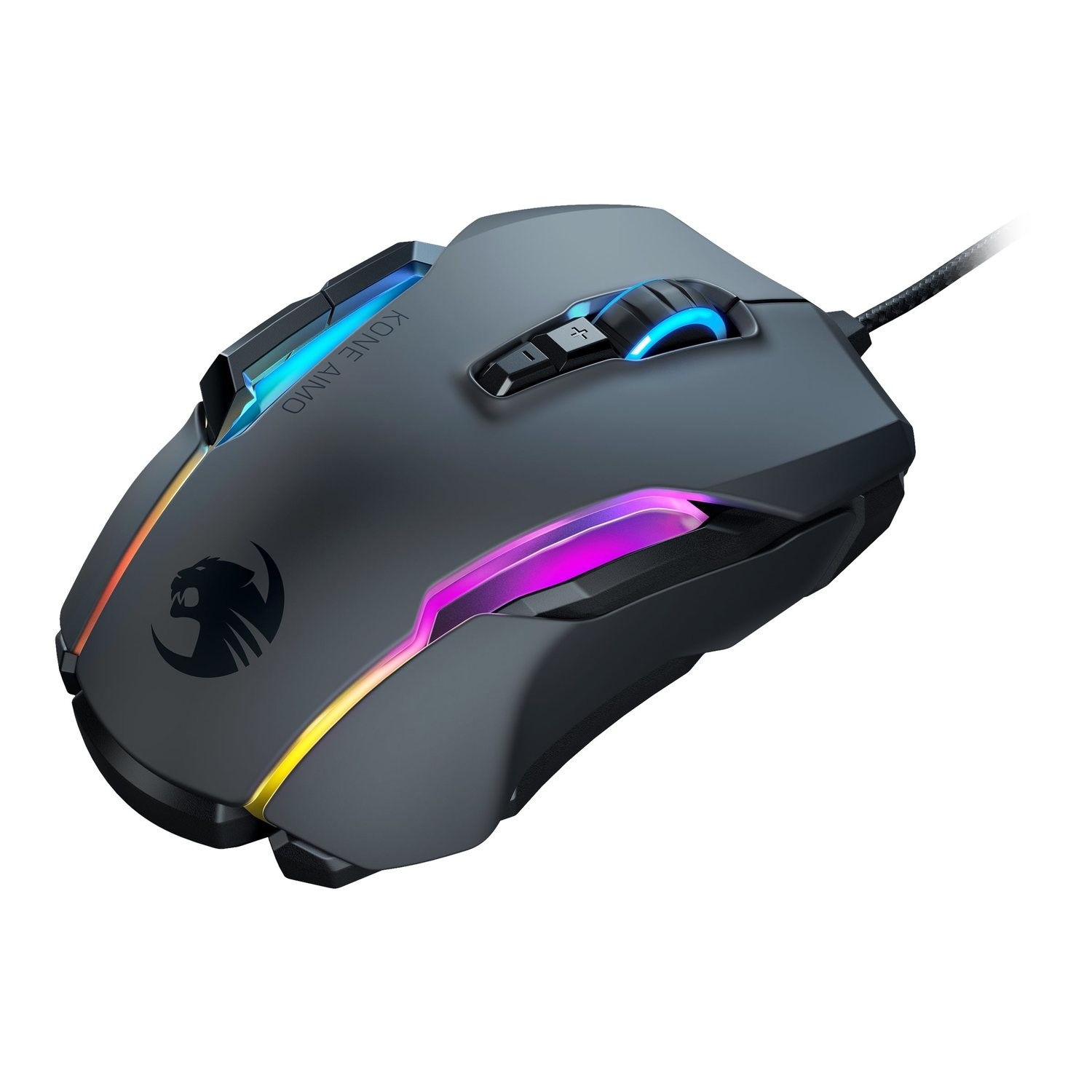 ROCCAT Kone AIMO RGB Gaming Mouse (Open Box) – 12 Buttons, 12000 DPI, Ergonomic Shape