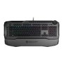 Roccat Horde AIMO Membranical RGB LED Gaming Keyboard in Grey