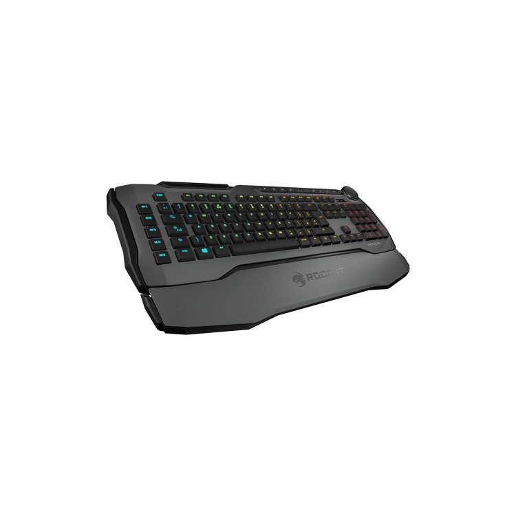 Roccat Horde AIMO Membranical RGB LED Gaming Keyboard in Grey