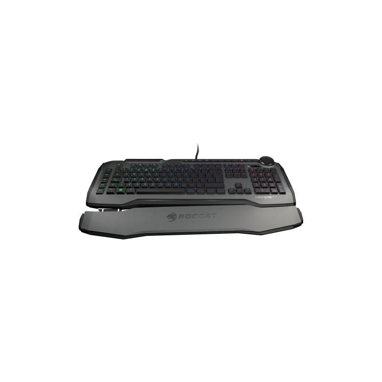 Roccat Horde AIMO Membranical RGB LED Gaming Keyboard in Grey