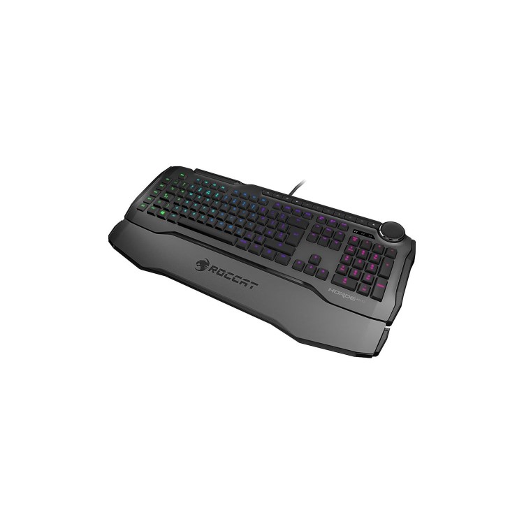 Roccat Horde AIMO Membranical RGB LED Gaming Keyboard in Grey