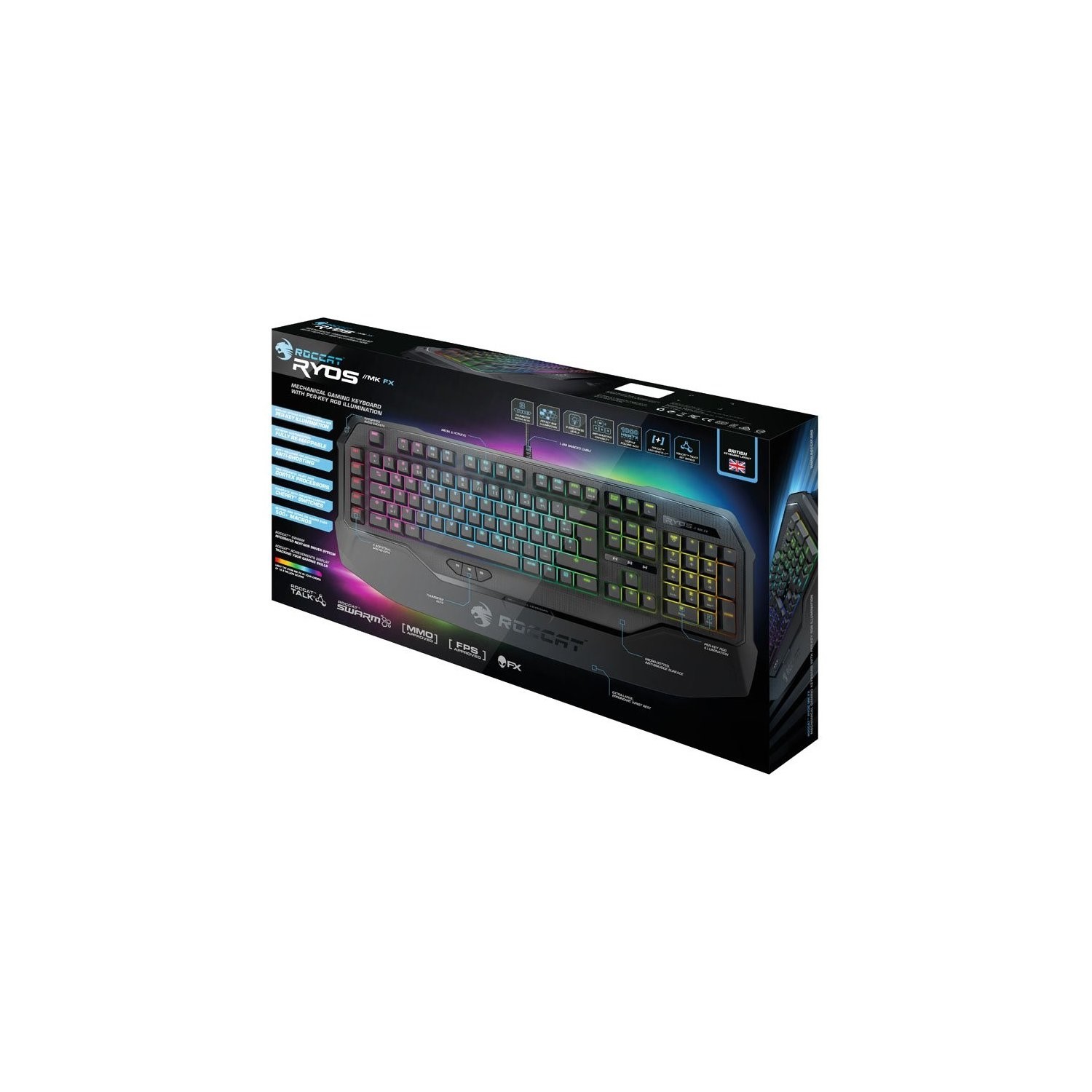 ROCCAT Ryos MK FX Mechanical Gaming Keyboard - Laptops Direct