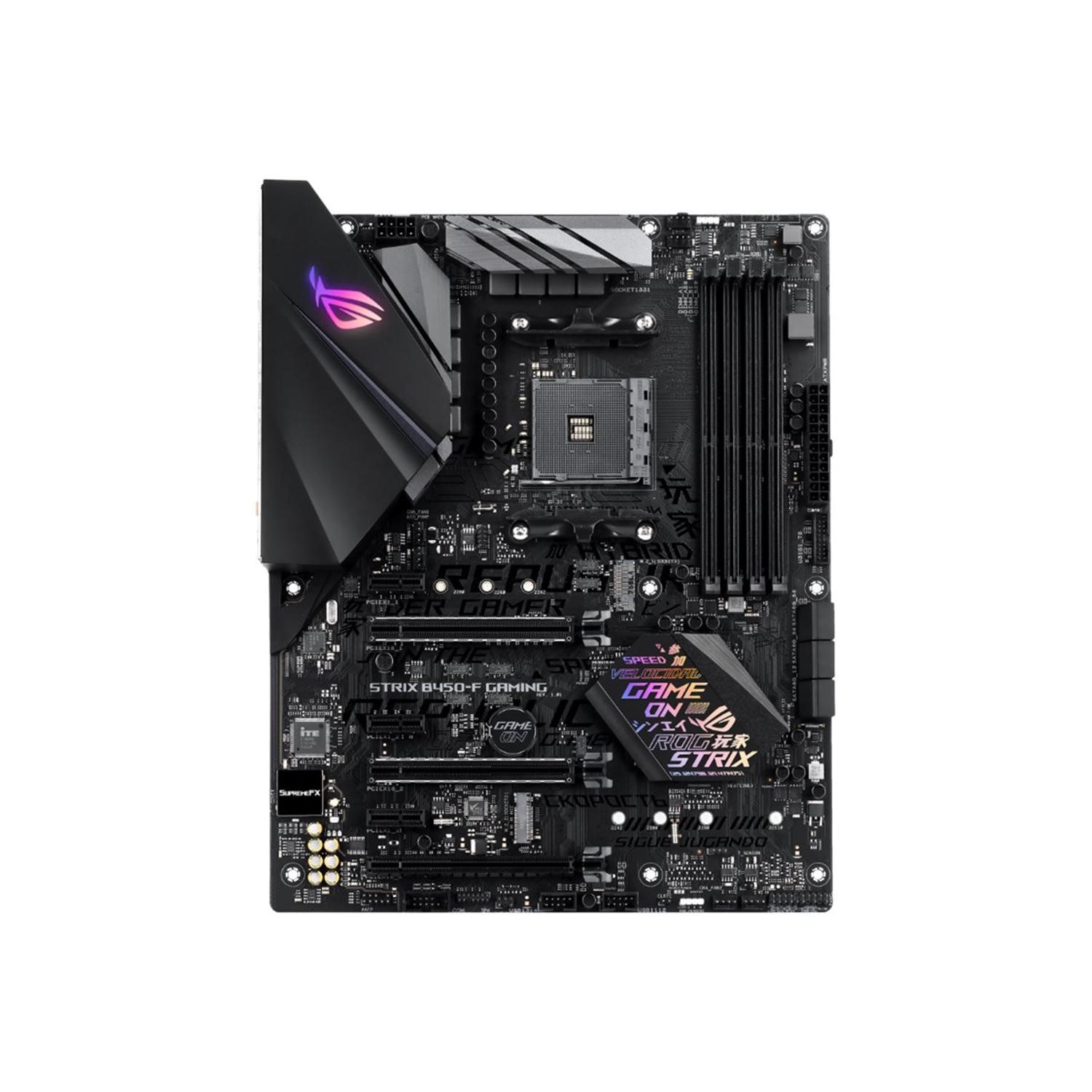 Asus Rog Strix B450 F Gaming Motherboard Atx Socket Am4 Amd B450 Usb 3 1 Gen 1 Usb 3 1 Ge Laptops Direct Asus Rog Strix B450 F Gaming Motherboard Atx Socket Am4 Amd B450 Usb 3 1 Gen 1 Usb 3 1 Ge Laptops Direct