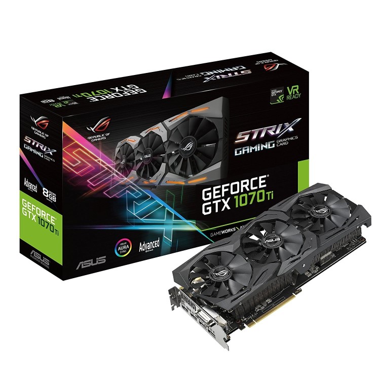 Asus ROG Strix GeForce  GTX 1070 Ti Advanced 8GB GDDR5 Graphics Card 