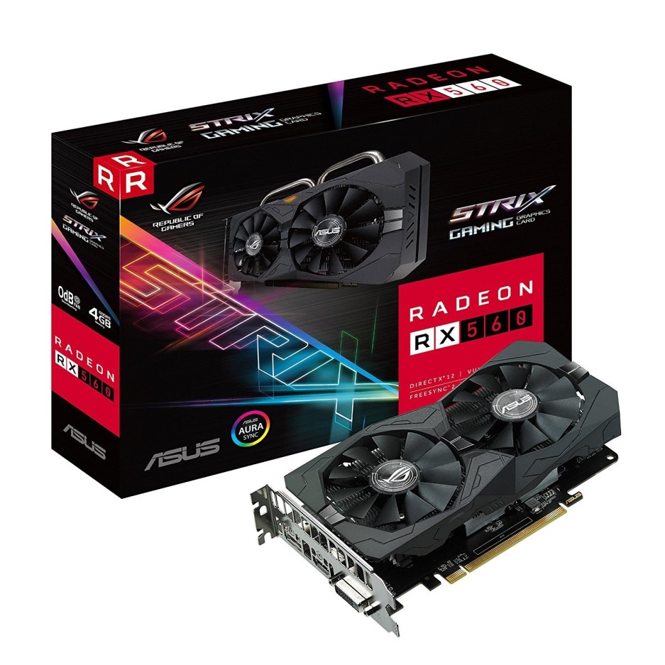 ASUS ROG STRIX Radeon RX 560 4GB GDDR5 OC Graphics Card - Laptops Direct