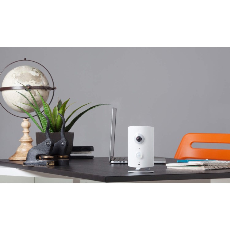 Piper HD 180º Fisheye Security Camera with Z-Wave in White
