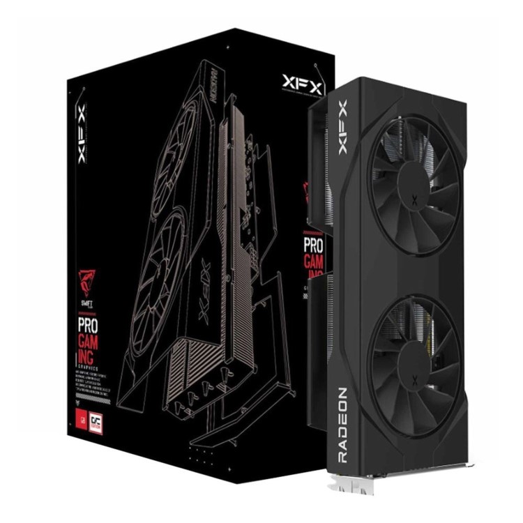 XFX Swift AMD Radeon RX 9060 XT Overclocked Dual Fan 8GB GDDR6 Graphics Card