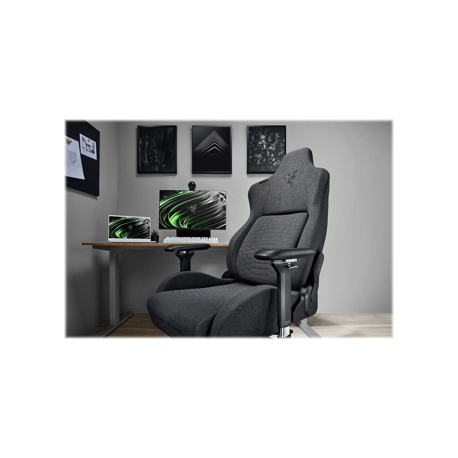 Razer Iskur Gaming Chair Dark Grey Laptops Direct