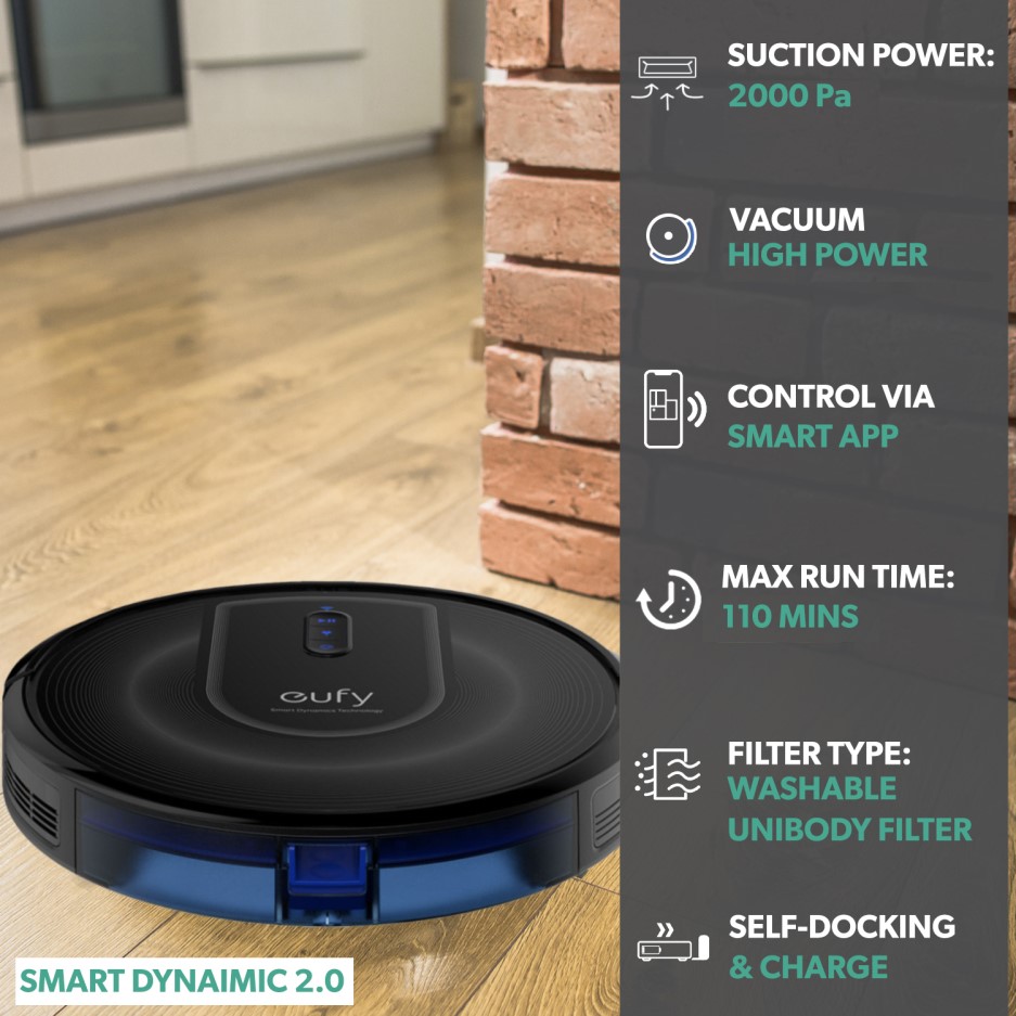 RoboVacG30 Eufy Verge Robot Vacuum Cleaner with Smart Dynamic