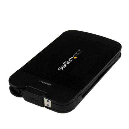 StarTech.com 2.5” USB 3.0 Aluminum SATA III Hard Drive Enclosure w/ UASP and Built-in Cable