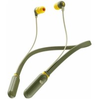 Skullcandy Ink'd+ - Wireless Earphones w/Mic - Moss/Olive/Yellow