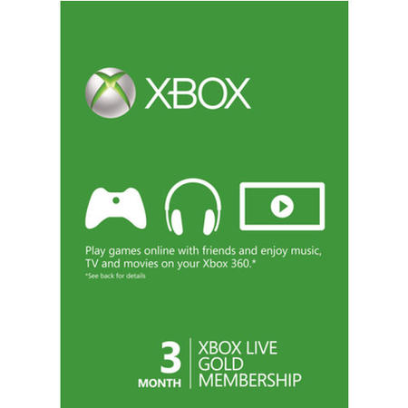XBOX Live Prepaid 3 Month Gold Subscription