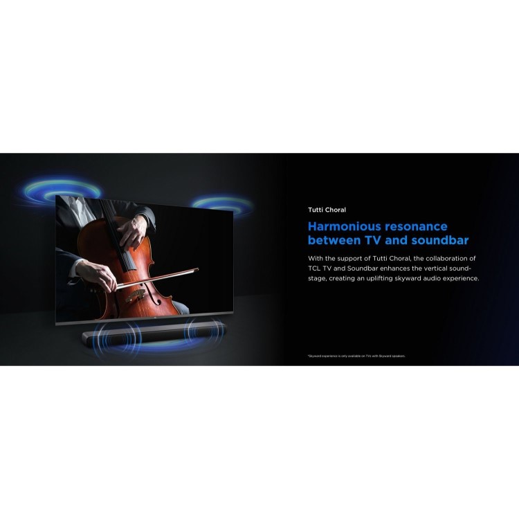 TCL S45H 2.0ch Soundbar with Deep Bass & All-in-One Home Cinema Sound