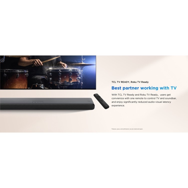 TCL S45H 2.0ch Soundbar with Deep Bass & All-in-One Home Cinema Sound