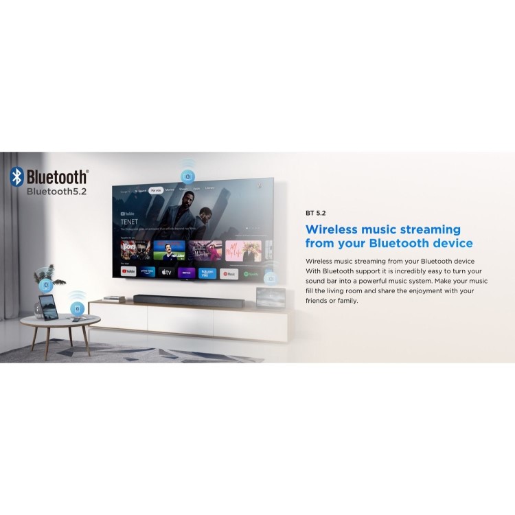 TCL S45H 2.0ch Soundbar with Deep Bass & All-in-One Home Cinema Sound