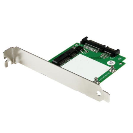 StarTech.com SATA to mSATA SSD Adapter w/ Full and Low Profile Brackets – SATA to Mini SATA Converte