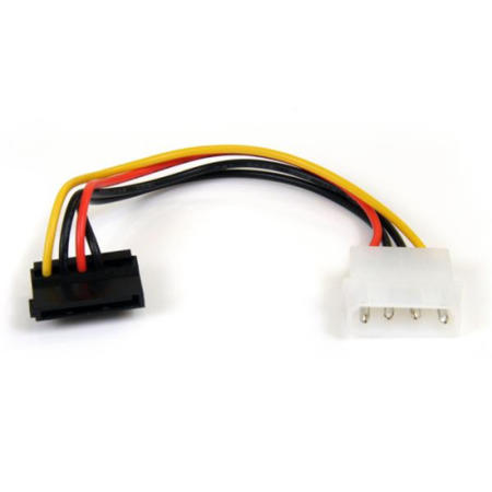 StarTech.com 6in 4 Pin Molex to Right Angle SATA Power Cable Adapter