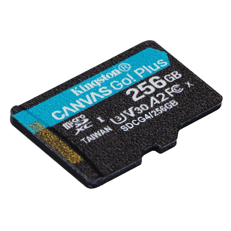 Kingston Canvas Go Plus 256GB MicroSD UHS-I Memory Card + Adapter