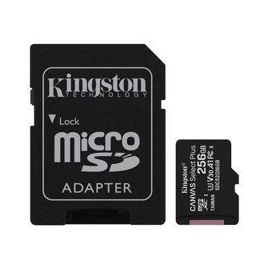 Kingston Canvas Select Plus 256GB UHS-I Micro SD Memory Card + SD Adapter