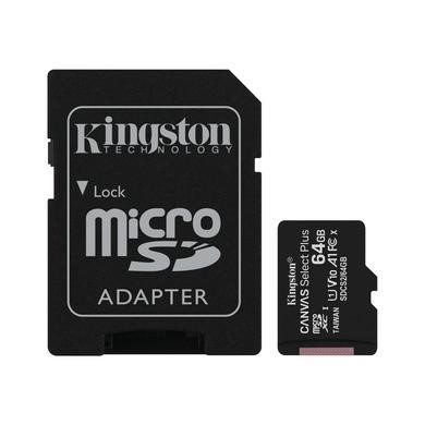 Kingston Canvas Select Plus 64GB UHS-I Micro SD Memory Card + SD Adapter 