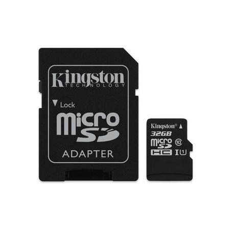 GRADE A1 - Kingston Canvas Select 32GB Class 10 MicroSDHC Card with Adapter 