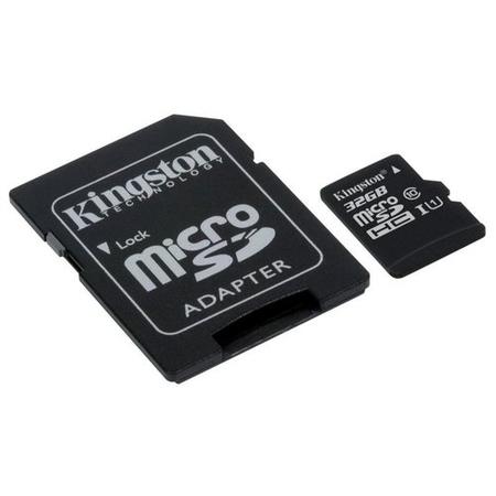 GRADE A1 - Kingston Canvas Select 32GB Class 10 MicroSDHC Card with Adapter 