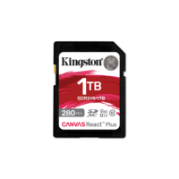 Kingston Canvas React Plus 1TB SDXC Memory Card Kingston Canvas React Plus 1TB SDXC Memory Card