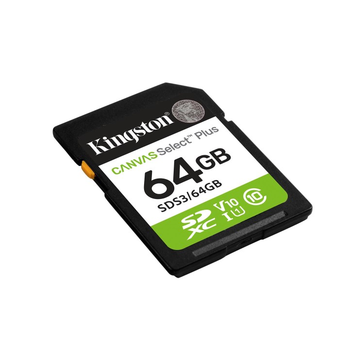 Kingston Canvas Select Plus 64GB SDXC UHS-I Memory Card