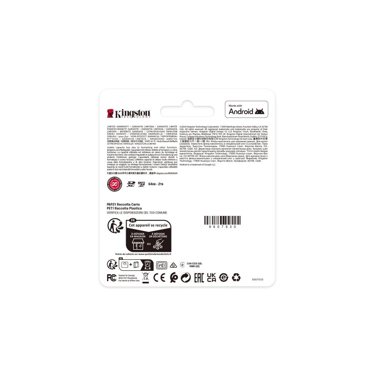 Kingston Canvas Select Plus 64GB SDXC UHS-I Memory Card