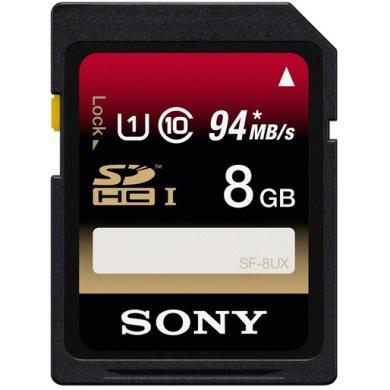 Sony SD 8GB CLASS 10 UHS-I SDHC Memory Card         