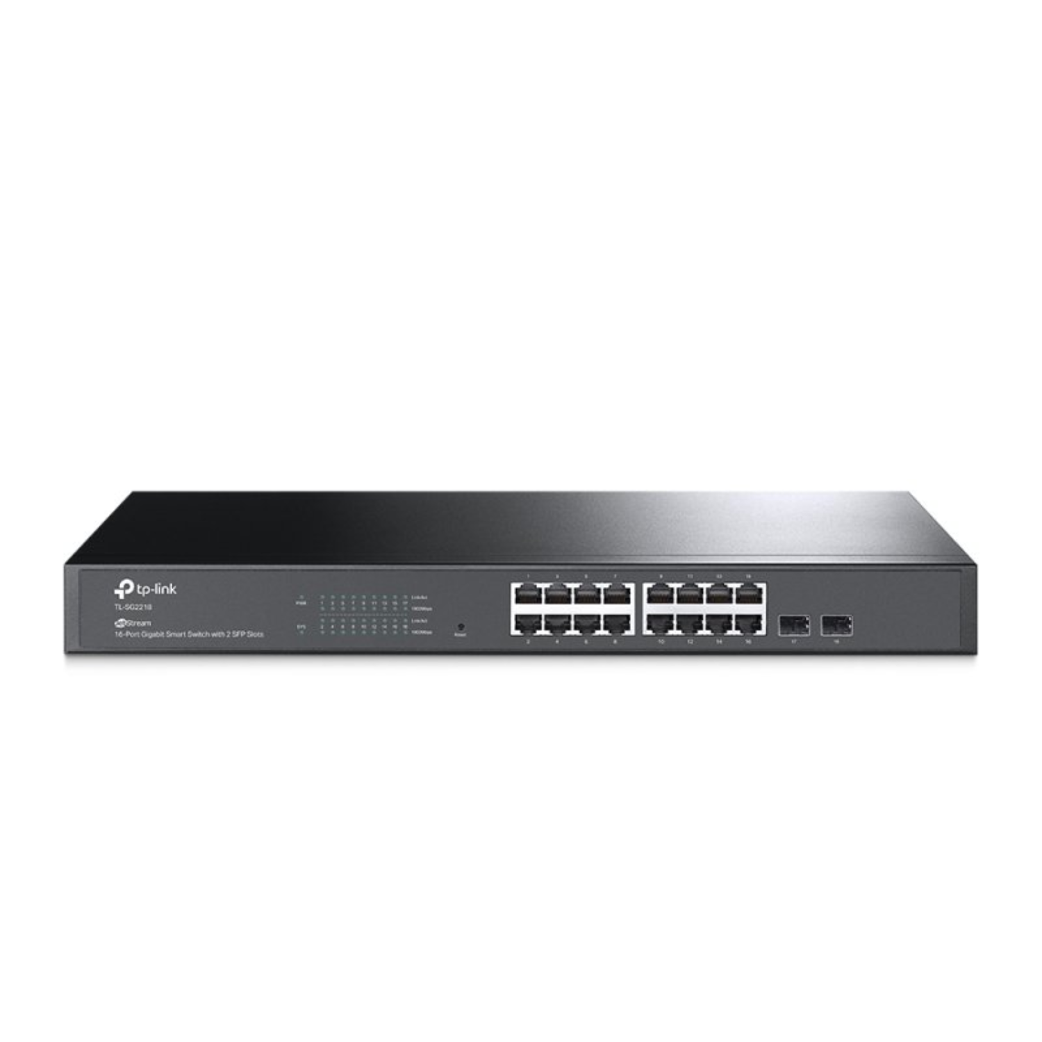 Tp-Link Jetstream 16-Port Gigabit Ethernet Non-Poe L2 Rack-Mountable Managed Switch Black, Laptops Direct - SG2218