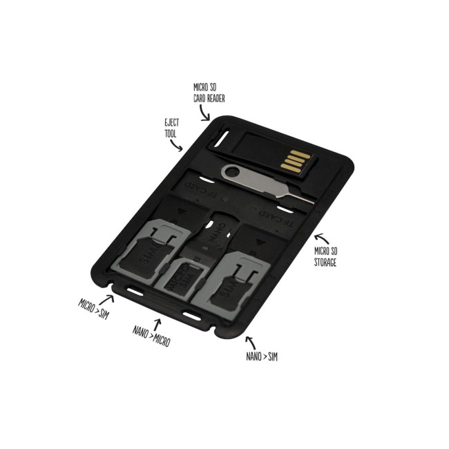GRADE A1 - iQ Multi SIM Card Holder & Smartphone Multi Tool - Nano/Micro/Standard