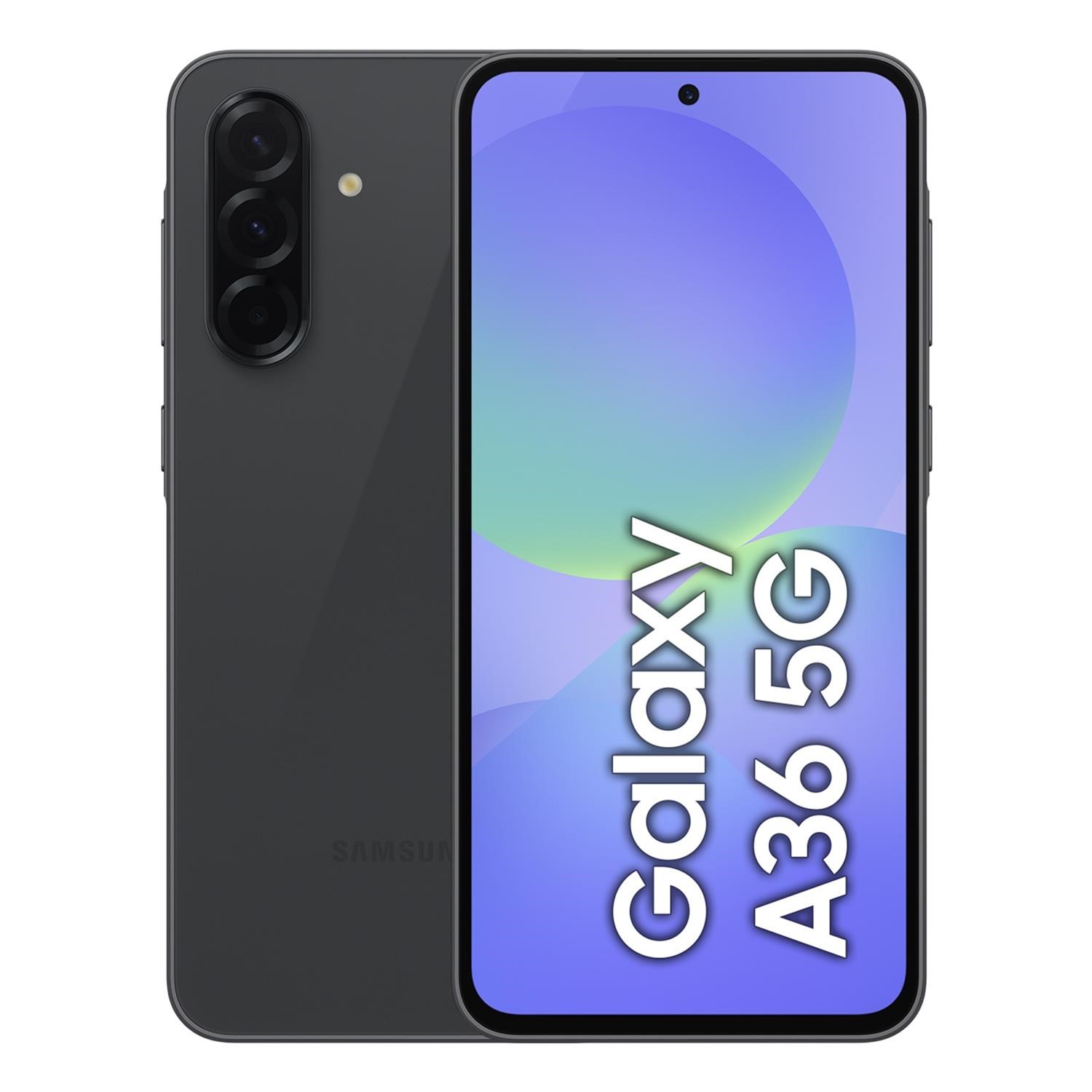Samsung Galaxy A36 Awesome 6.7 128GB 5G Unlocked & Sim Free Smartphone Black, Laptops Direct - SM-A366BZKBEUB